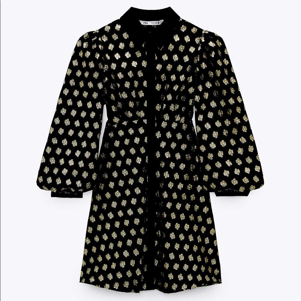 Zara metallic dress